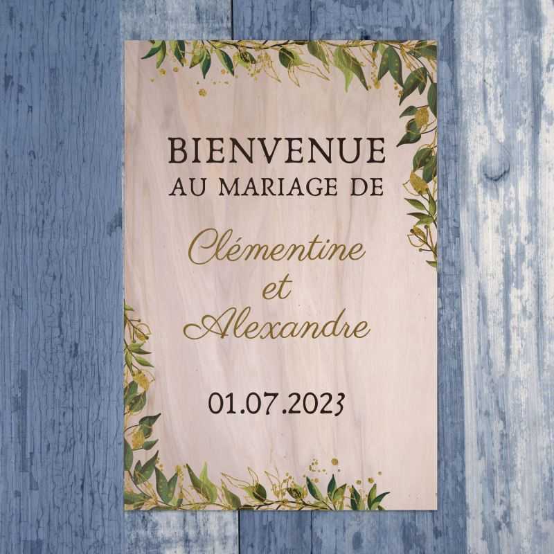 Feuillage - Pancarte de bienvenue - hover