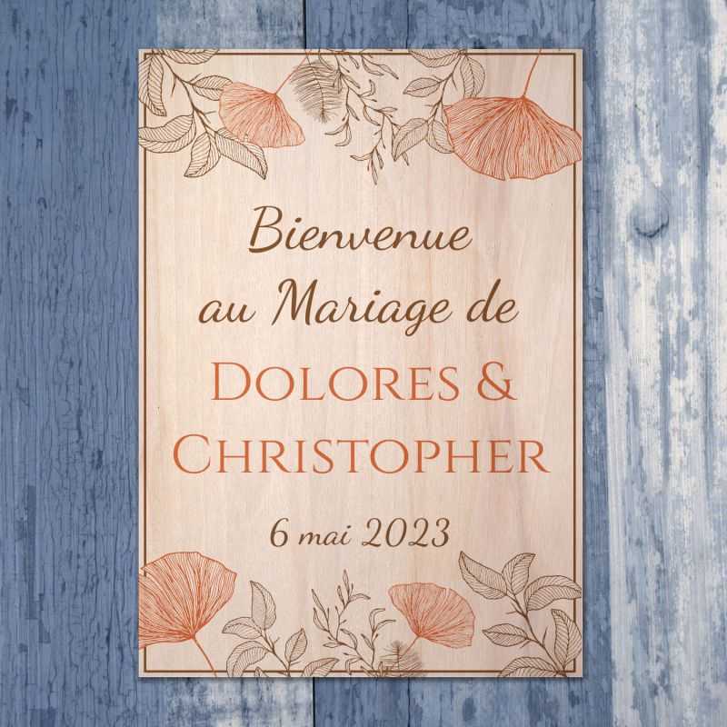 Ginkgo - Pancarte de Bienvenue - hover