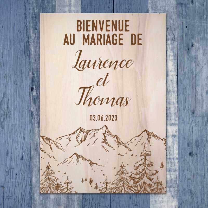 Sommets alpins - Pancarte de bienvenue - hover