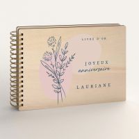 Livre d'or d'anniversaire - Peuplier - Bouquet