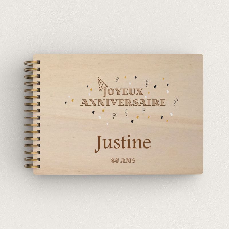 Livre d'or d'anniversaire - Peuplier - Fiesta - hover