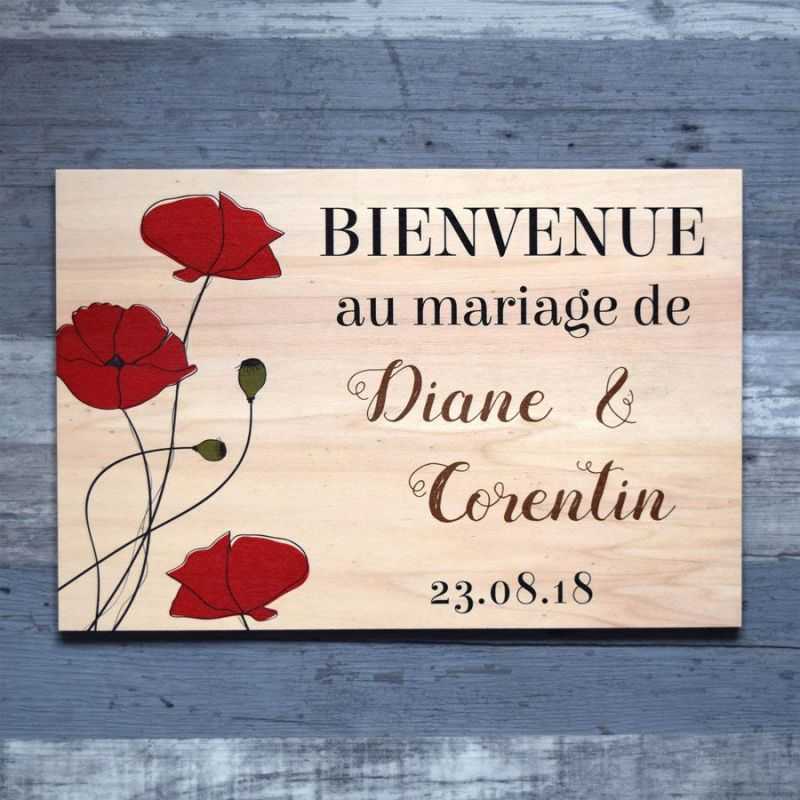 Coquelicots - Pancarte de bienvenue - hover